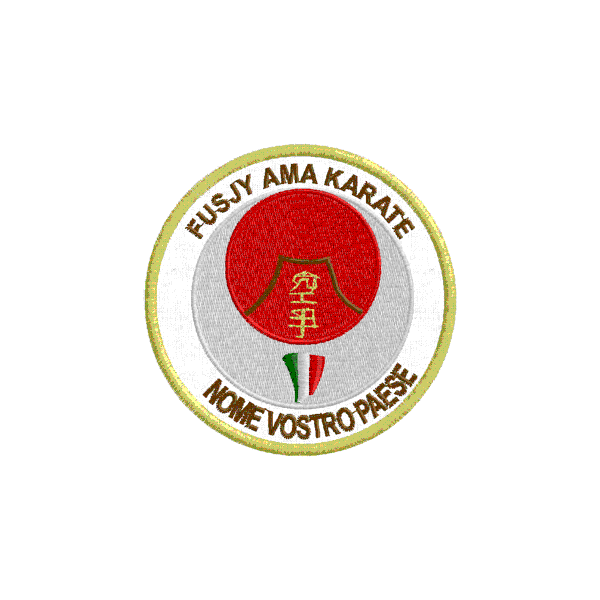 Patch personalizzato FUSJY AMA KARATE Cod. 20090708_D