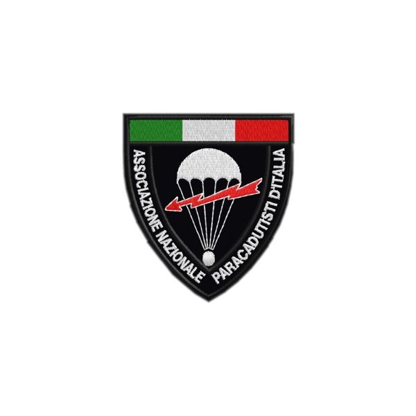 Patch pers. Ass. Paracadutisti ITALIA su nero Cod. 20091016_C
