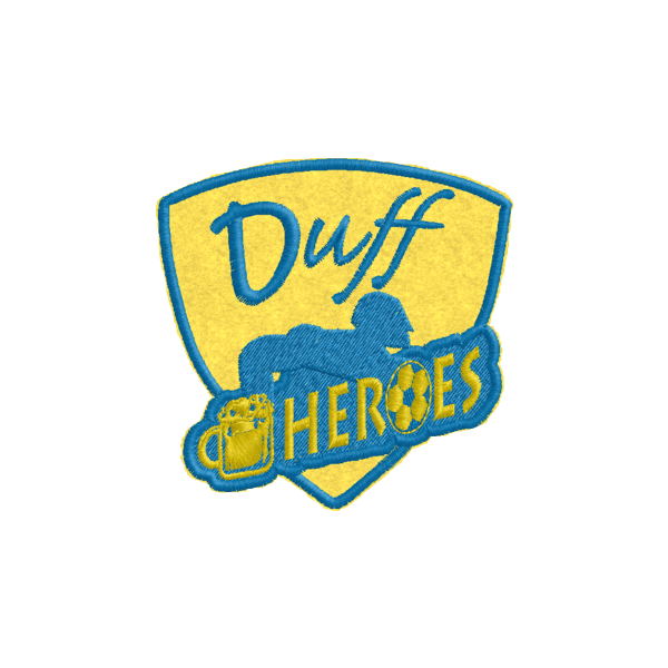 Patch pers. Calcio a 5 Duff Heroes Cod.20090911_A