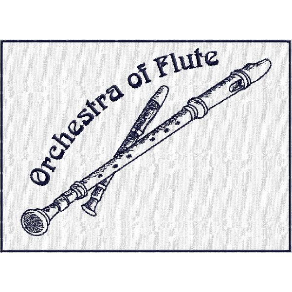 Etichetta pers.Orchestra Of Flute cod. 20091130_B