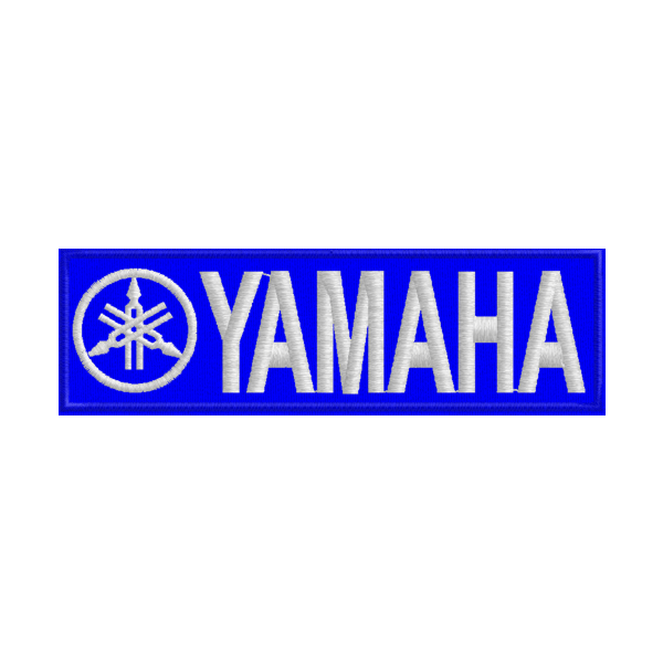 Stemma, Patch ricamato YAMAHA Cod.20091130_D su base blu