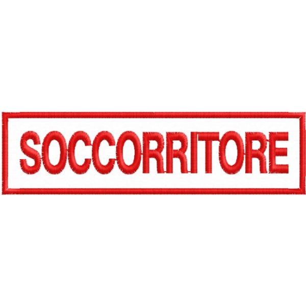 Stemma su Velcro SOCCORRITORE