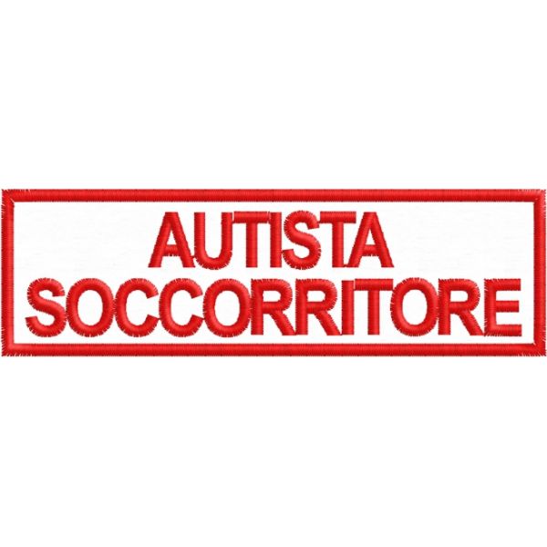 Stemma su Velcro AUTISTA SOCCORRITORE Cod. 20091203_B