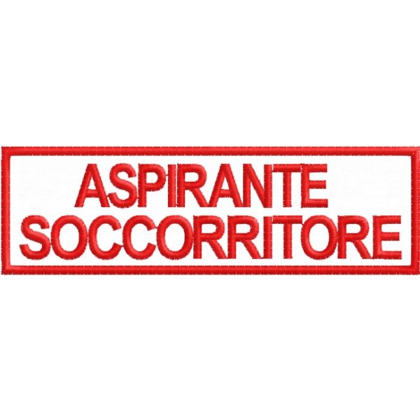 Stemma su Velcro ASPIRANTE SOCCORRITORE Cod. 20091203_D
