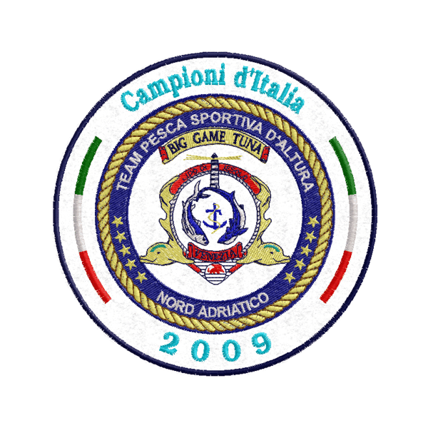 Patch Pers.Campioni italia pesca d'altura Cod.20091229_B