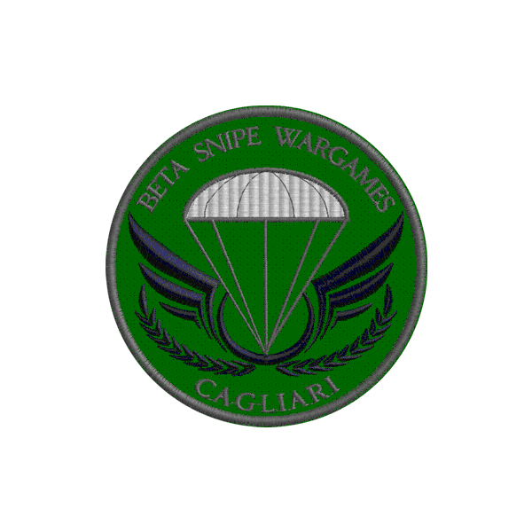 Patch personalizzato Beta Snipe WARGAMES fondo verde