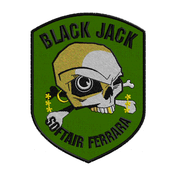 Patch personalizzato BLACK JACK NO velcro