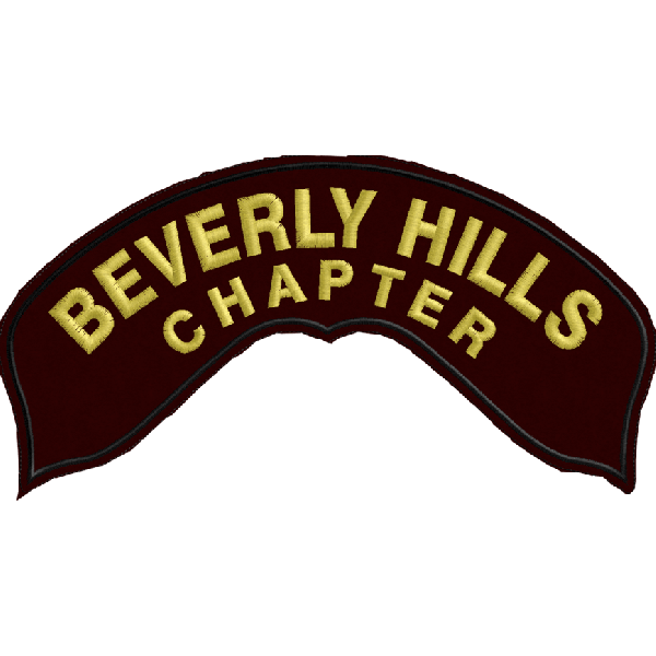 Patch da schiena BEVERLY HILLS CHAPTER Cod.20100113_A