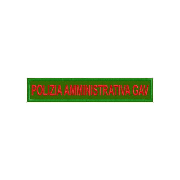 Etich. F.do green POLIZIA AMMINISTRATIVA GAV Cod.20100202_A
