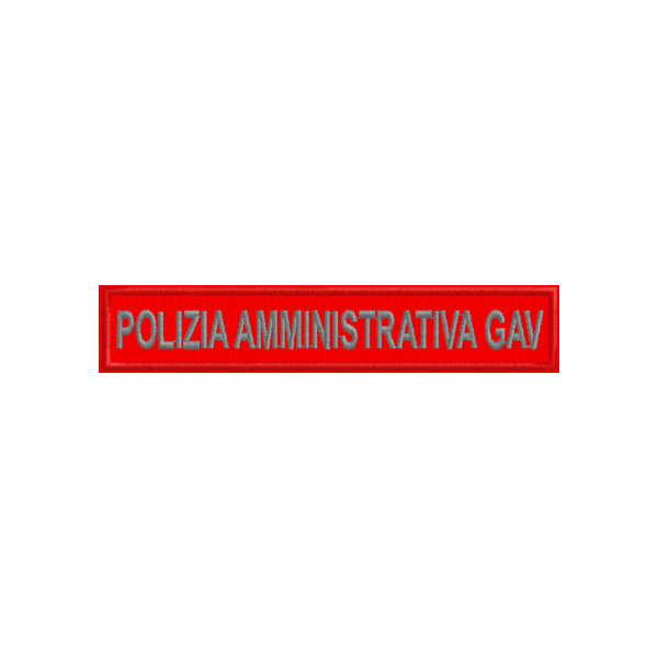 Etich. F.do ROSSO POLIZIA AMMINISTRATIVA GAV Cod.20100202_B