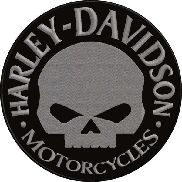 Patch Schiena giubbotto Fac-simile HARLEY con filo grigio