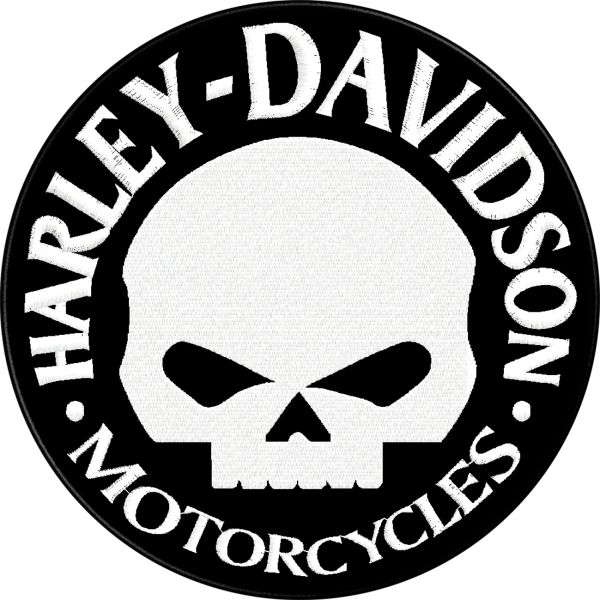 Patch Schiena giubbotto Fac-simile HARLEY con filo grigio