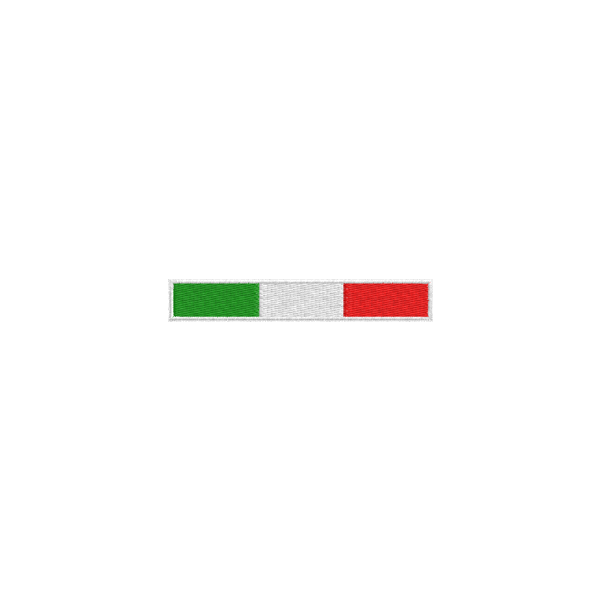 Patch Bandiera italiana lunga  cm. 7 Cod. 20100303_A