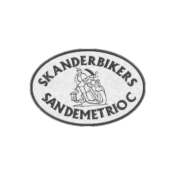 Patch Motociclisti SKANDERBIKERS Cm.10 Cod. 20100309_A