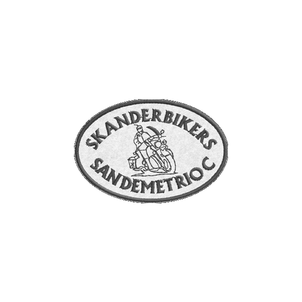 Patch Motociclisti SKANDERBIKERS Cm.8 Cod. 20100309_B