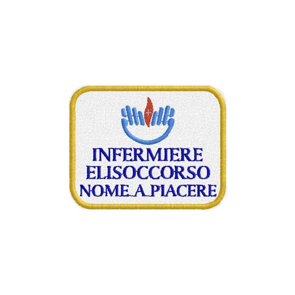 Patch Person. Infermiere Elisoccorso Cod.20100628_B_White