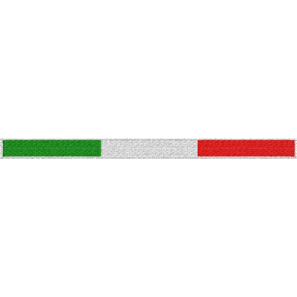 Patch Bandiera italiana lunga  Cm16 Cod. 20101602_B