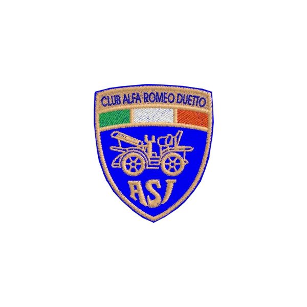 Patch  ASI con tricolore ricamato Cod. 20110113_C