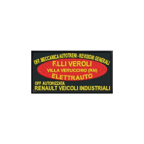 Etichetta Cm. 9 x 4,7 F.lli VEROLI Elettrauto  Cod.20110120_D