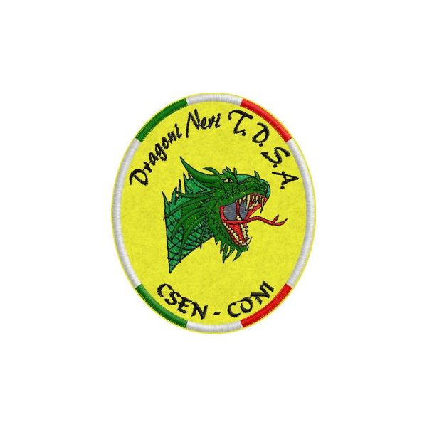 Patch  Dragoni Neri T.D.S.A.csen-coni Cod.20110121_C