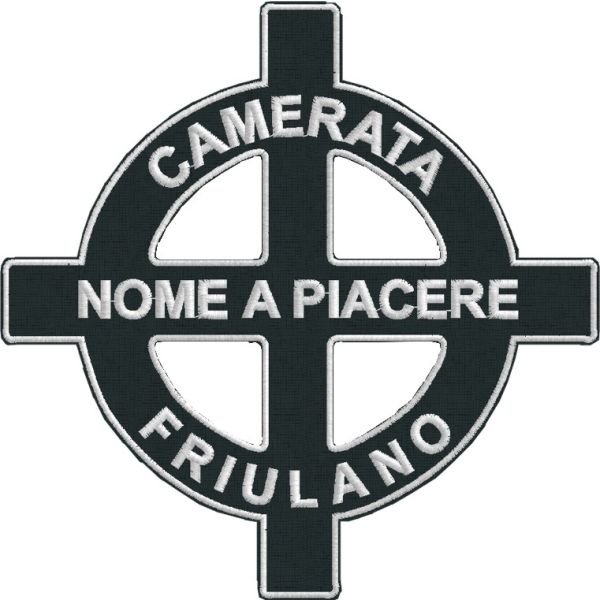 Patch Croce CAMERATA FRIULANO (nome a piacere)Cod.20110330_A