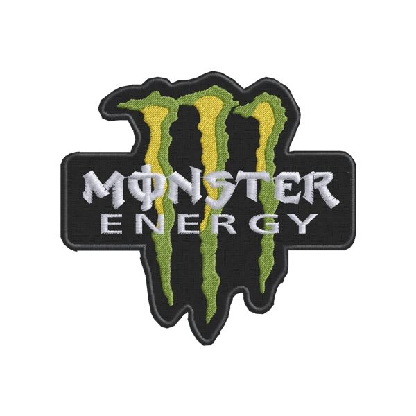 Patch Monster ENERGY Black Base 110 mm. Cod. 20110331_E