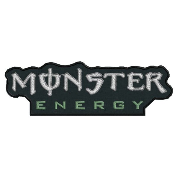 Patch Monster ENERGY BLACK Base 150 mm. Cod. 201100401_A