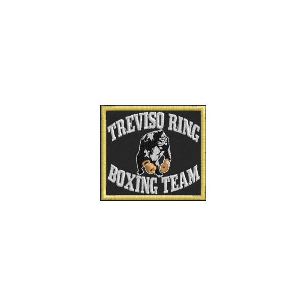 Patch f.do tessuto nero Treviso BOXING Team Cod.20110404_A