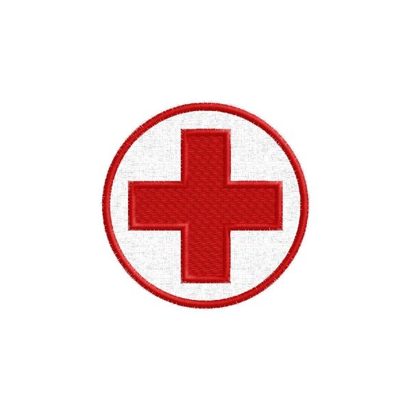 Patch SIMBOLO CROCE ROSSA Diametro 8,0 cod.20110421_B