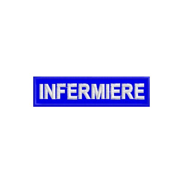 Patch INFERMIERE lungo 10 cm. blu Cod.20110514_A