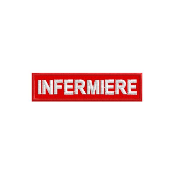 Patch INFERMIERE lungo 10 cm. Red Cod.20110514_B