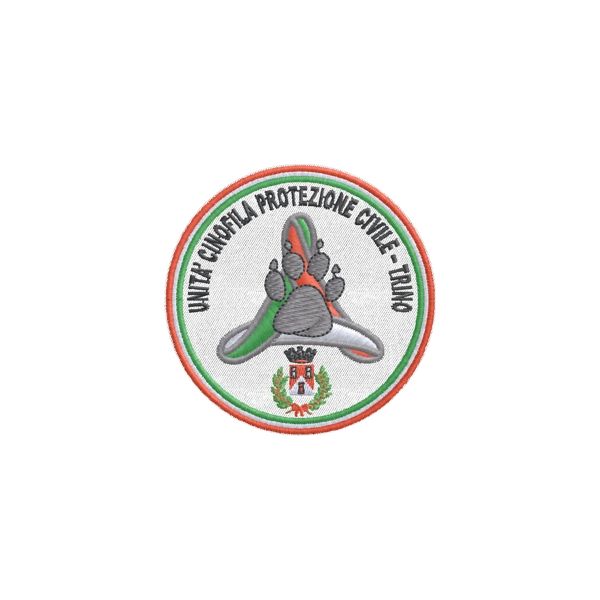 Patch Trino White PROTEZIONE CIVILE  (VC) cod.20110608_B