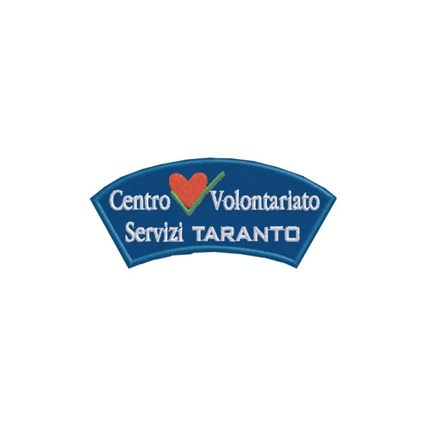 Patch ricamato Centro Servizi Volontariato TARANTO Cod.20110617_