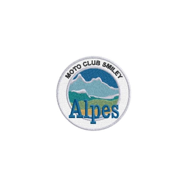 Patch diam.6,2  Alpes MOTO CLUB SMILEY Cod. 20110707_D