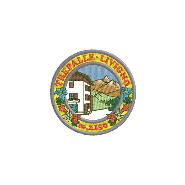 Patch ricamato TREPALLE LIVIGNO m.2150 Cod.20110719_A