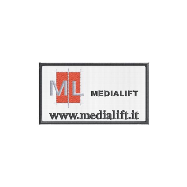 Patch  ricamato www.medialift.it Cod. 20110725_A