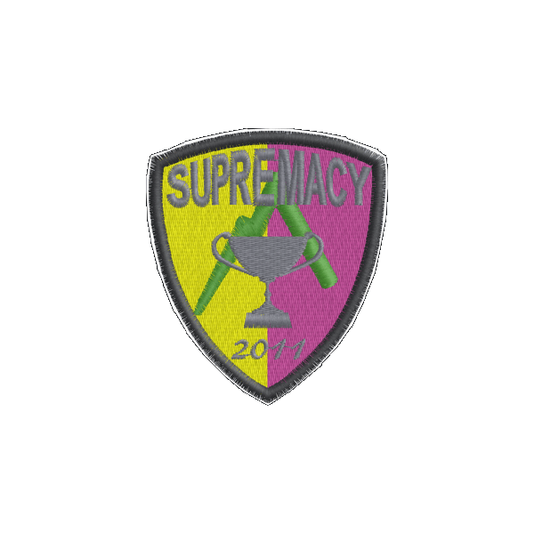 Stemma Softair tutto ricamato SUPREMACY 2011 Cod. 20110822_A