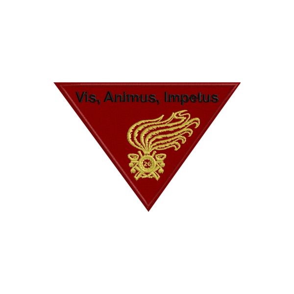 Ricamo bersaglieri XXVI Battaglione "Vis, Animus, Impetus"