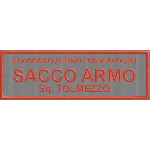 Patch ricamato SOCCORRITORI TOLMEZZO Cod. 20110922_B