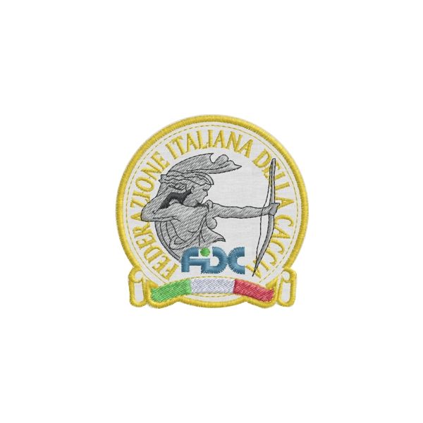 Patch ricamato Federazione italiana caccia Cod.20111212_A