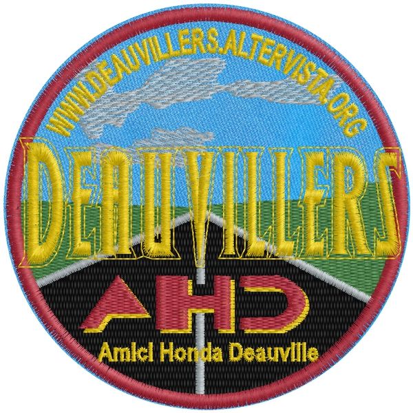 Patch diam.10  DEAUVILLERS Honda Bikers Cod20111230_B