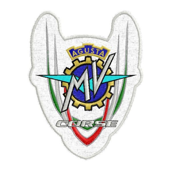 Patch Stemma su forma MV Agusta Cod. 20112302_A_white