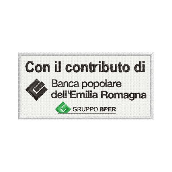 Patch ricamato Banca popolare emilia romagna Cod.20120101_B