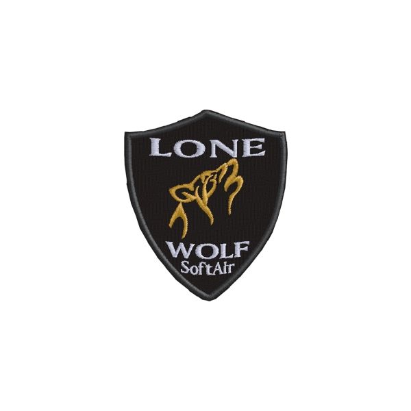 Patch Ricamato LUPO lone WOLF Cod. 20120228_A