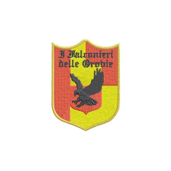 Patch tutto ricamato Falconieri delle orobie Cod.20120312_B