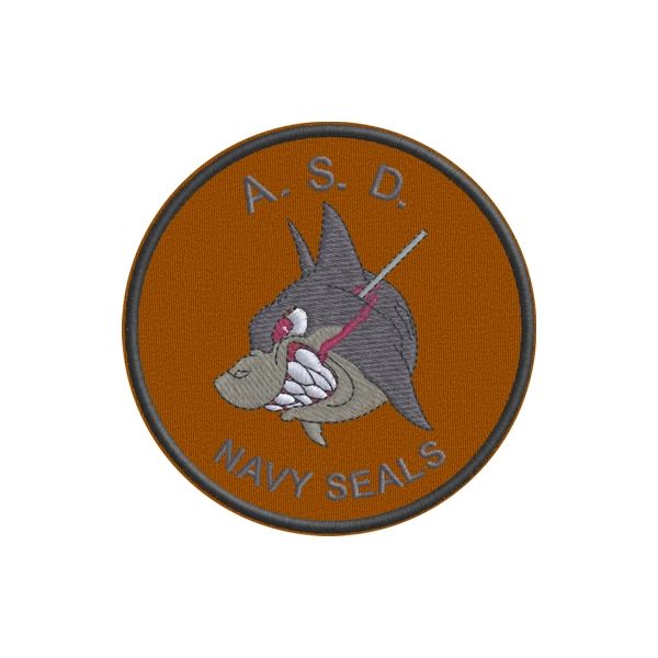 Patch Ric. A.S.D. Navy SEALS  Cod. 20120316_B mimetico