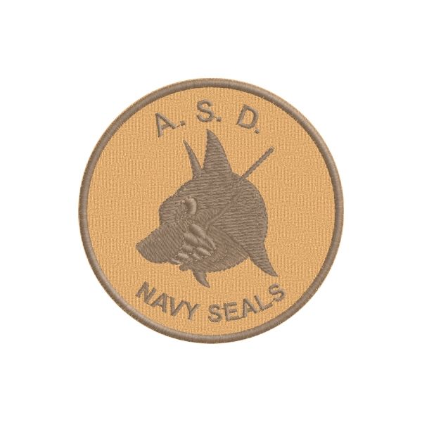 Patch Ric. A.S.D. Navy SEALS  Cod. 20120316_D Col.carne
