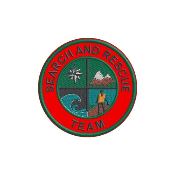 Patch ricamato SEARCH AND RESCUE TEAM Cod.20120317_A