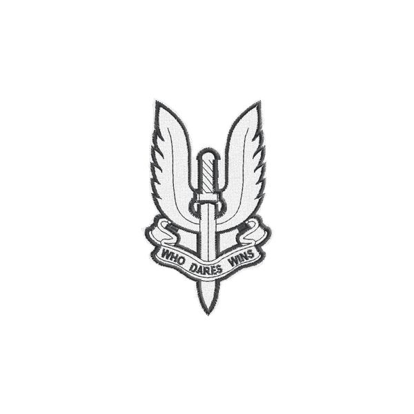 Patch ricamato WHO DARES WINS Cod.20120320_A