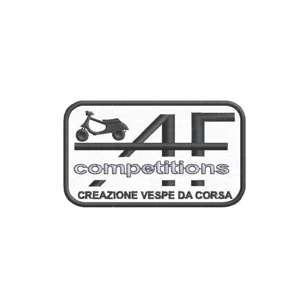 Patch Ricamato AF Competitions Vespe da corsa Cod20120328_A